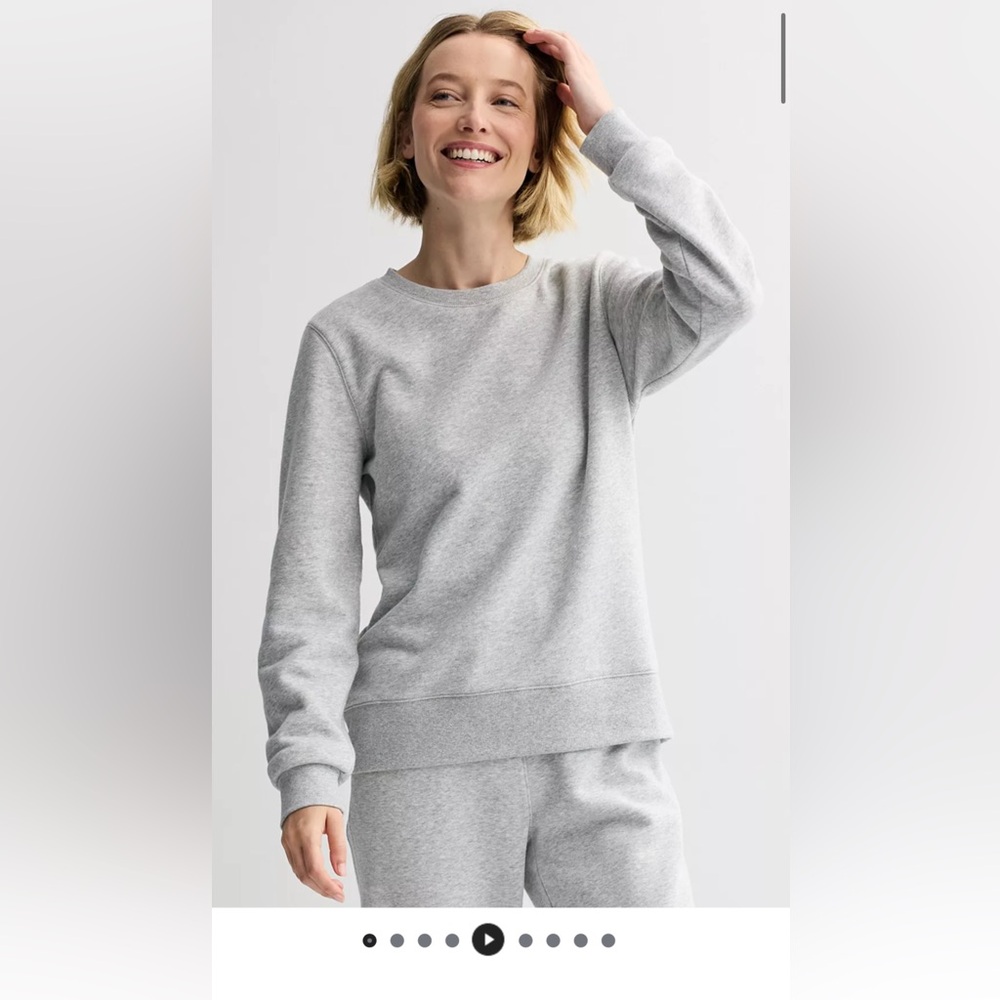Tek Gear Ultrasoft Fleece Light Gray Sweatshirt